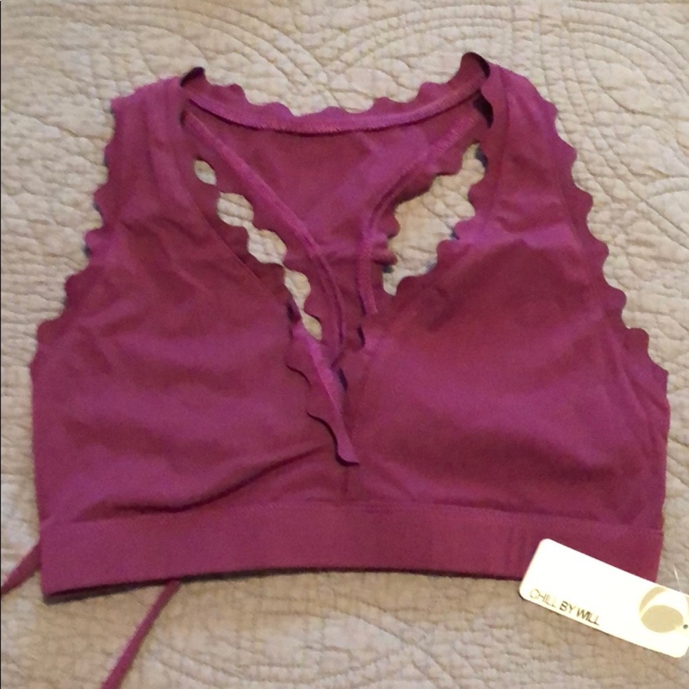Never used purple workout top